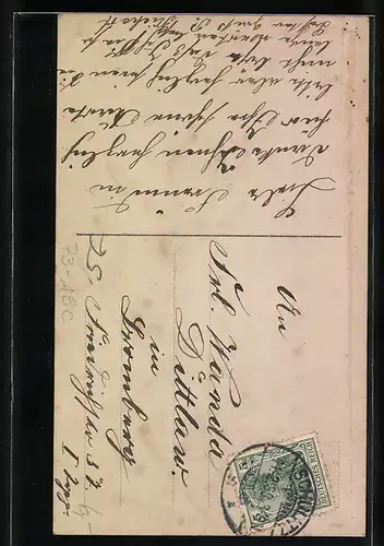 AK Opernsängerin Geraldine Farrar im Kleid