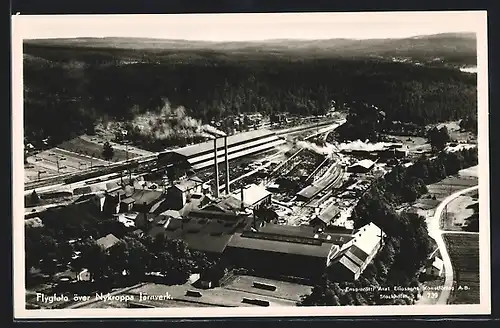 AK Nykroppa, Järnverk, Flygfoto