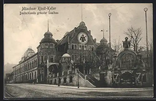 AK München-Haidhausen, Gasthof Münchner Kindl-Keller, Rosenheimer Strasse