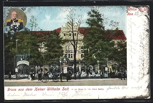 AK Berlin-Tiergarten, Kaiser Wilhelm Zelt, In den Zelten 2.