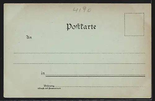 Lithographie Cleve, Panorama vom Hafen aus