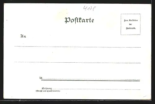 Lithographie Kevelaer, Kerzen-Kapelle und Pfarrkirche