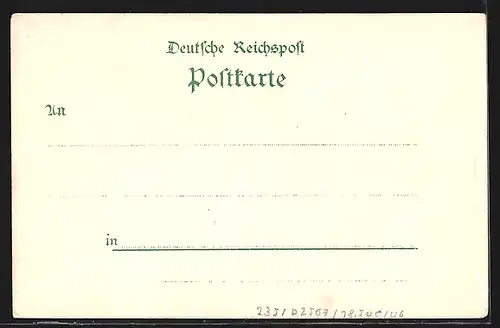 Lithographie Neumünster, Grossflecken I., Rathaus, Evang. Kirche