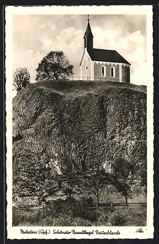 AK Parkstein /Opf., Kirche auf dem Basaltkegel