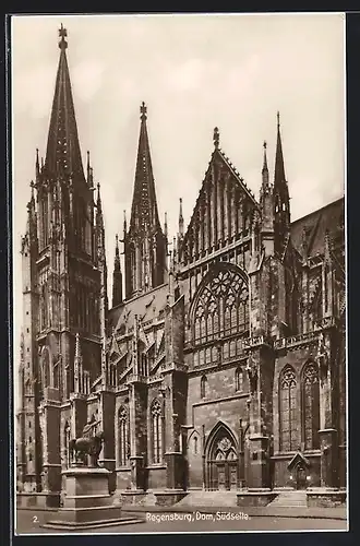 AK Regensburg, Dom, Südseite