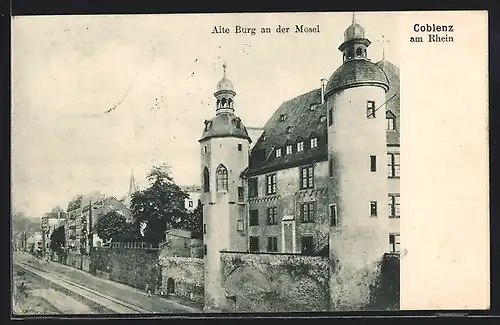 AK Coblenz am Rhein, Alte Burg an der Mosel