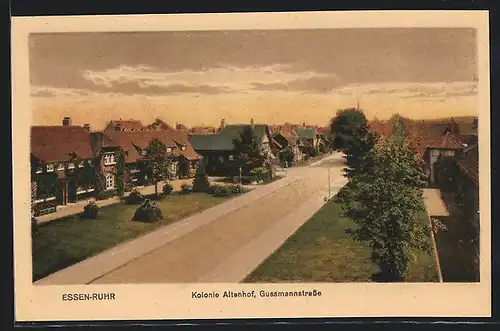 AK Essen /Ruhr, Kolonie Altenhof, Gussmannstrasse