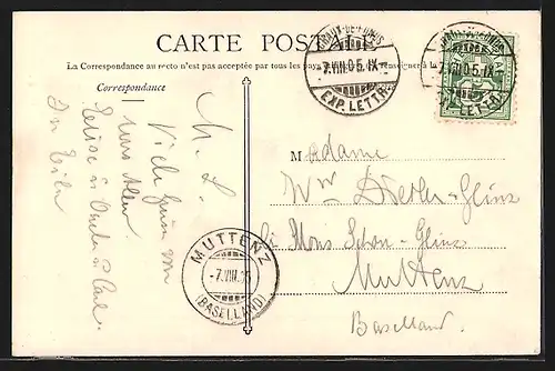 AK Chaux de Fonds, Rue Leopold Robert, Strassenbahn