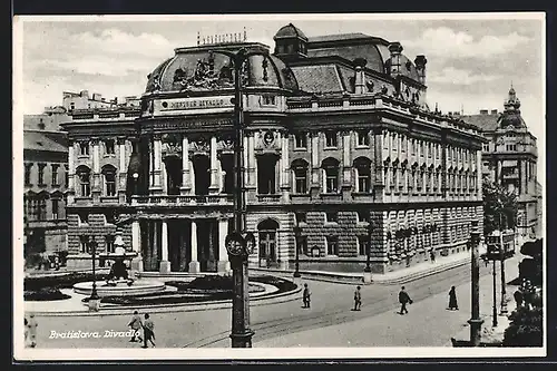 AK Bratislava, Divadlo, Strassenbahn