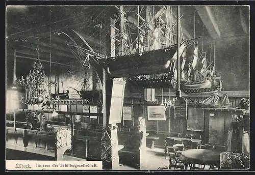 AK Lübeck, Inneres der Schiffergesellschaft