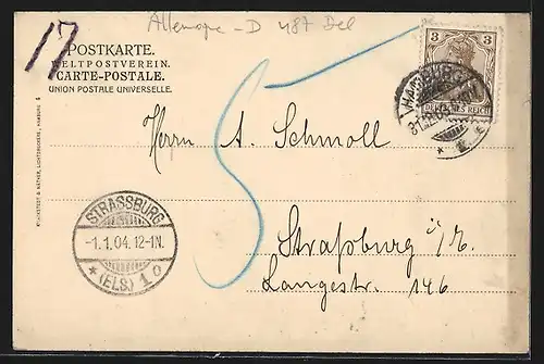 AK Hamburg-Neustadt, Strasse Jungfernstieg mit Passanten