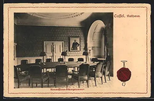 AK Cassel, Rathaus, Kommissions-Sitzungszimmer