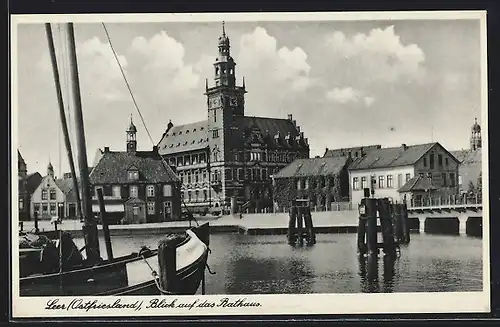 AK Leer /Ostfriesland, Blick auf das Rathaus