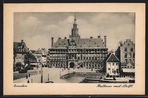 AK Emden / Ostfr., Rathaus mit Delft