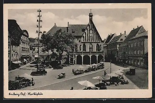 AK Amberg /Opf., Marktplatz