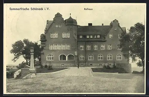 AK Schöneck / Vogtl., Neues Rathaus