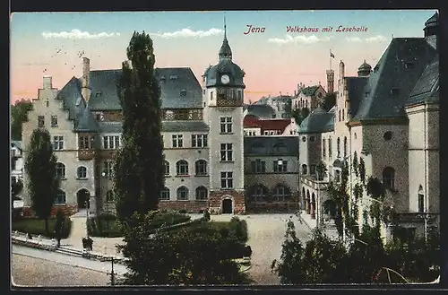 AK Jena, Volkshaus mit Lesehalle