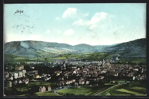 AK Jena, Teilansicht mit Kirche