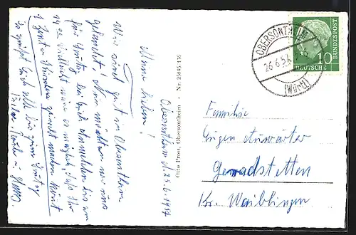 AK Obersontheim, Blick zur Schule