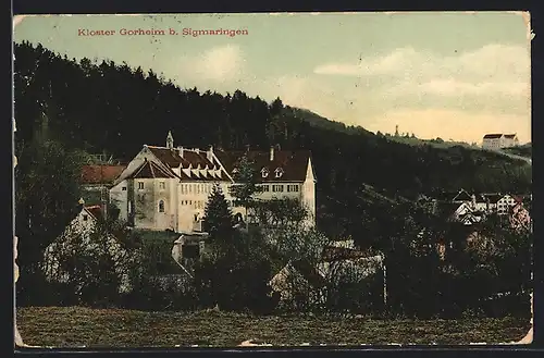 AK Gorheim, Blick zum Kloster b. Sigmaringen