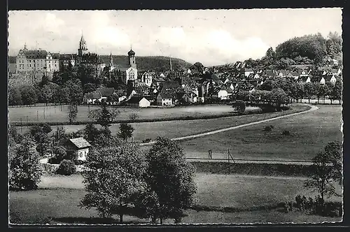 AK Sigmaringen, Ansicht vom Schloss