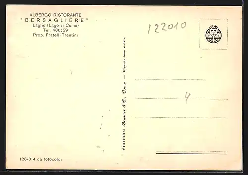 AK Laglio, Bersagliere, Albergo Ristorante
