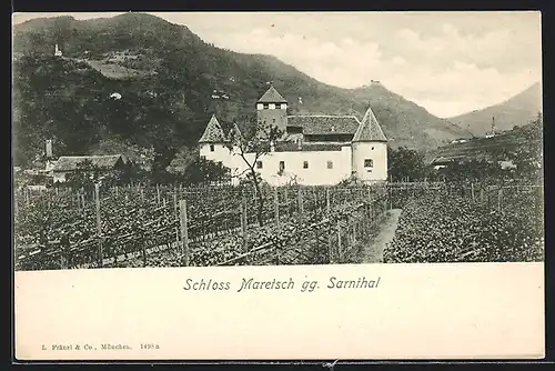 AK Bozen, Schloss Maretsch gegen Sarnthal