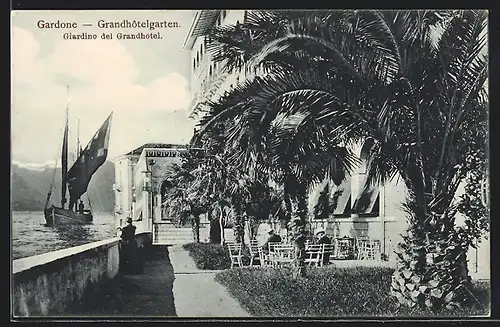 AK Gardone, Grandhotelgarten