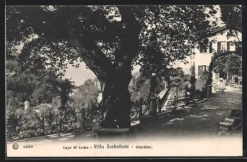 AK Bellagio /Lago di Como, Villa Serbelloni, Giardino