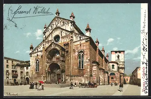 Künstler-AK Verona, Cattedrale