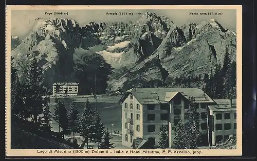AK Misurina, Lago di Misurina e Hotel Misurina, Fopa, Sorapis, Punta nera