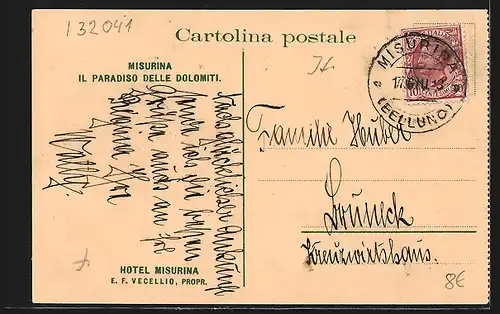 AK Misurina, Lago di Misurina e Hotel Misurina, Fopa, Sorapis, Punta nera