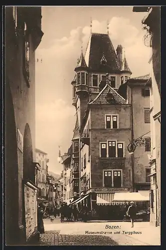 AK Bozen, Museumstrasse und Torgglhaus