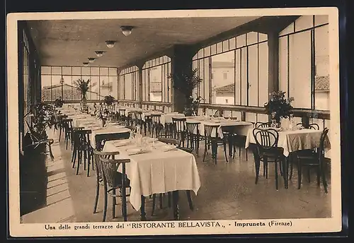 AK Impruneta /Firenze, Una delle grandi terrazze del Ristorante Bella Vista