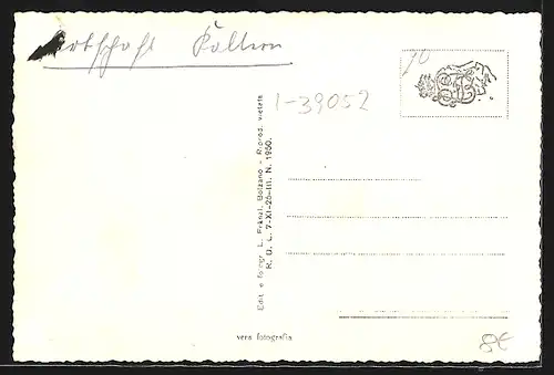 AK Caldaro, Strassenpartie mit Wohnhäusern