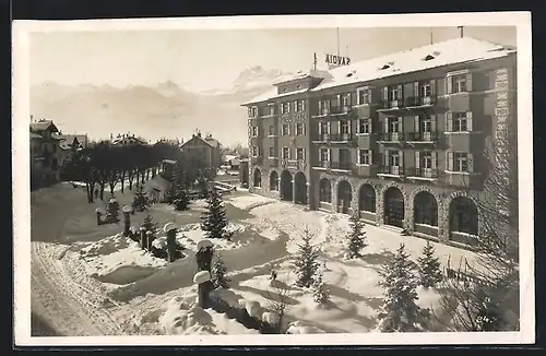 AK Cortina d`Ampezzo, Hotel Savoy im Schnee