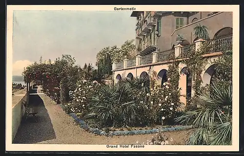AK Fasano, Grand Hotel mit Gartenpartie