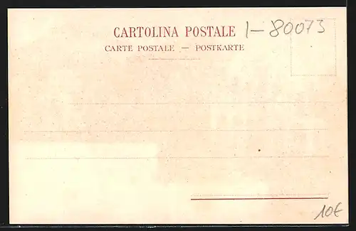 Künstler-AK Capri, Hotel Pagano