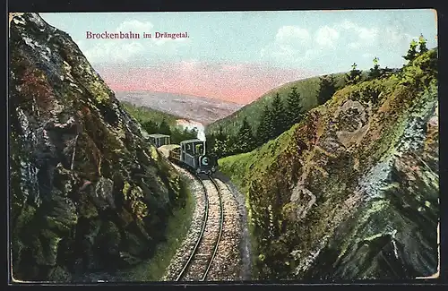 AK Brockenbahn im Drängetal