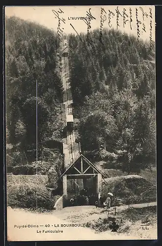 AK Puy-de-Dome, Le Funiculaire, Bergbahn