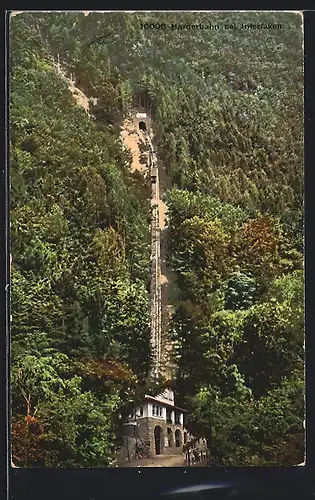 AK Interlaken, Harderbahn am Berghang