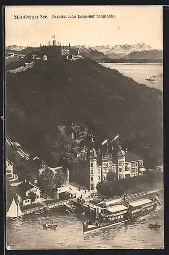 AK Starnberger See, Drahtseilbahn Leoni-Rottmannshöhe