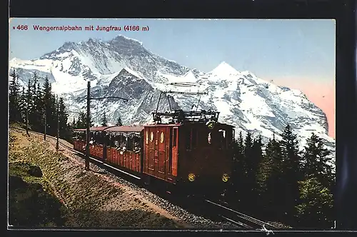 AK Wengernalpbahn mit Jungfrau