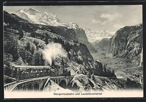 AK Lauterbrunnental, Wengernalpbahn, Bergbahn