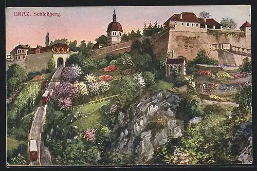 AK Graz, Bergbahn auf den Schlossberg