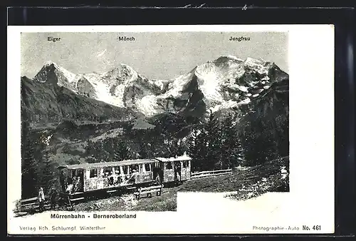 AK Mürrenbahn, Blick übers Berneroberland