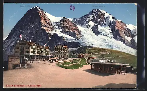 AK Jungfraubahn bei Station Kleine Scheidegg