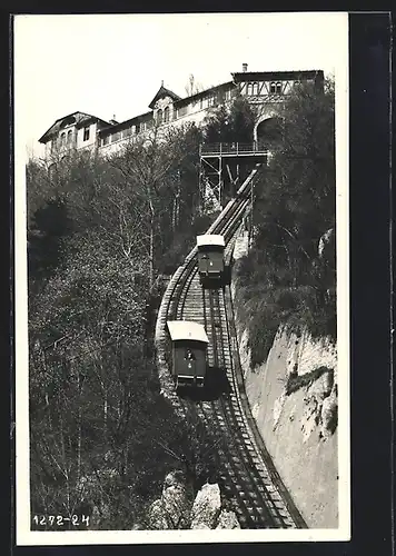 AK Graz, Ansicht der Schlossbergbahn