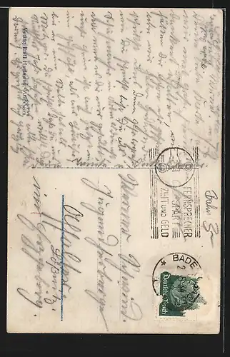 AK Baden-Baden, Oberer Teil der Merkurbahn, Bergbahn