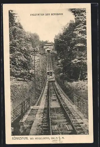 AK Königstuhl bei Heidelberg, Endstation der Bergbahn